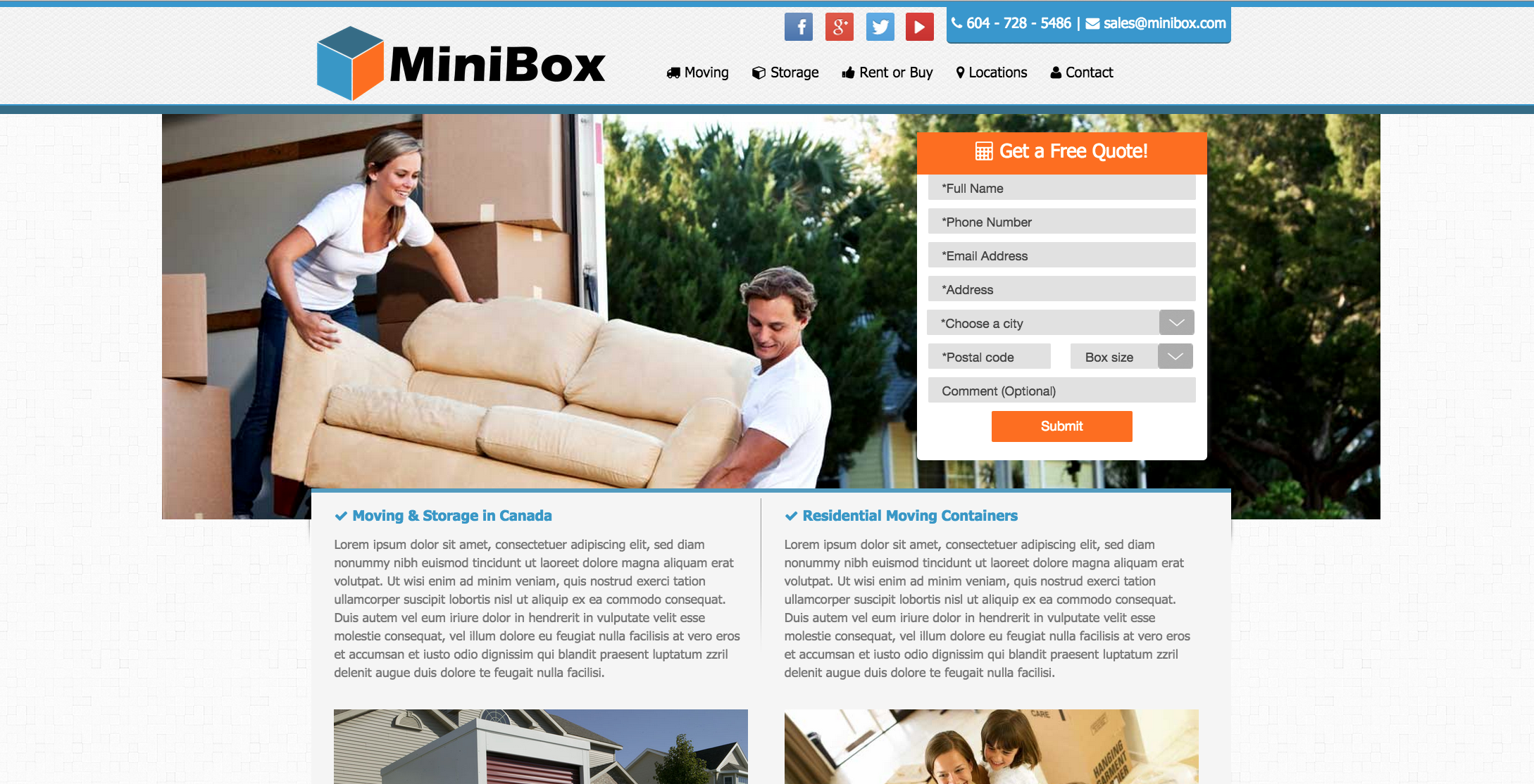 MiniBin Website