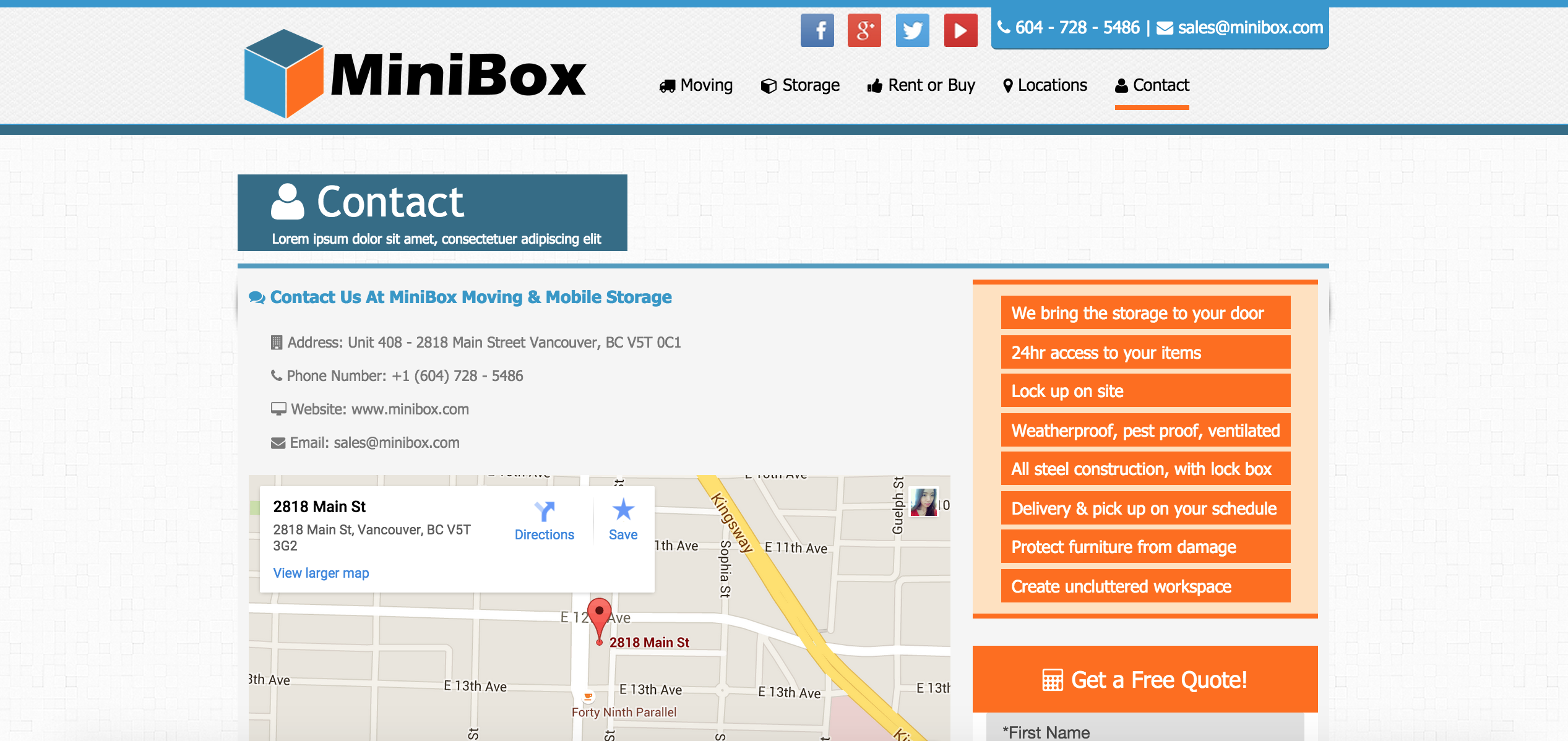 MiniBin Website