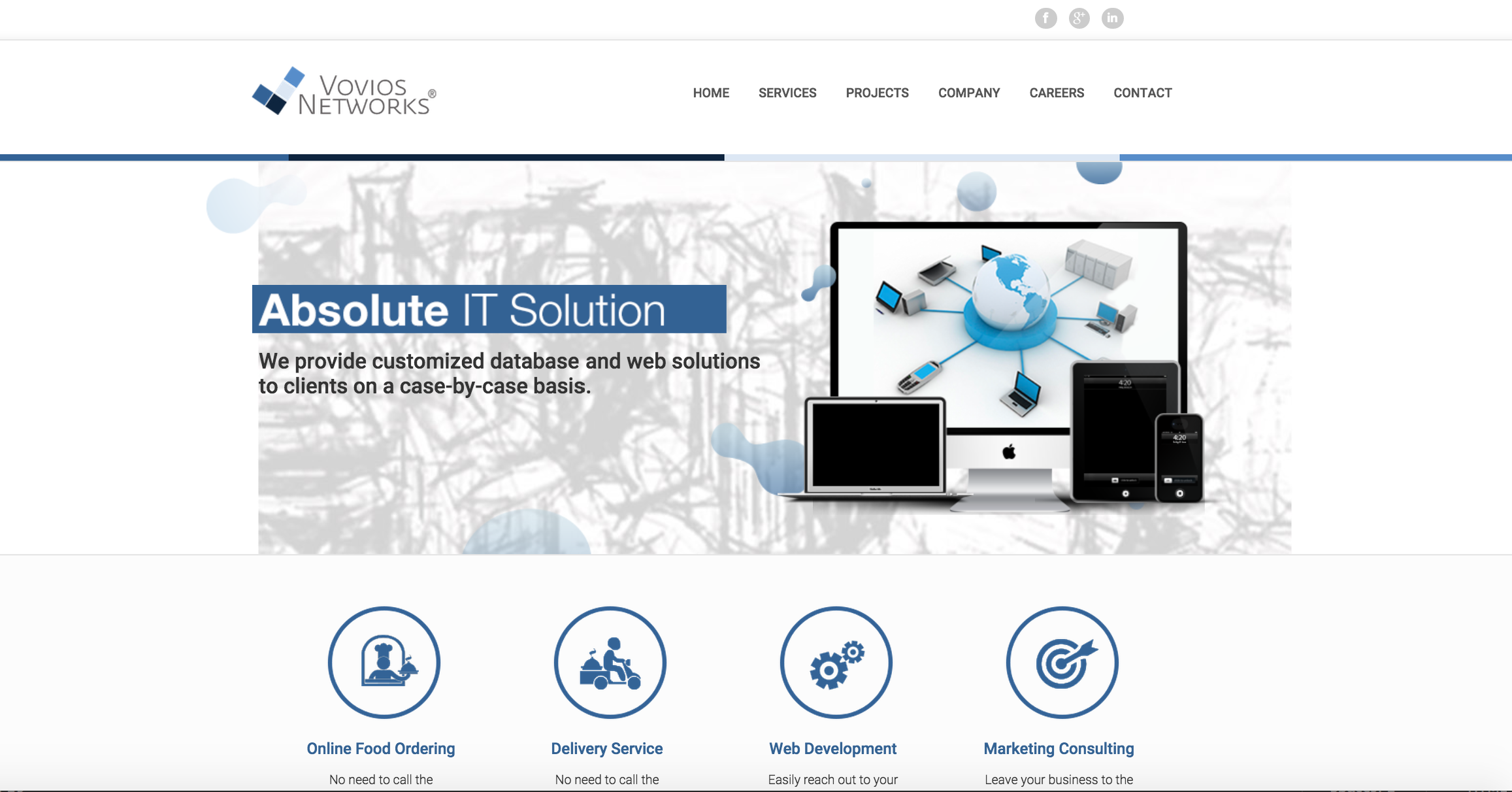 Vovios Networks Corporation Website