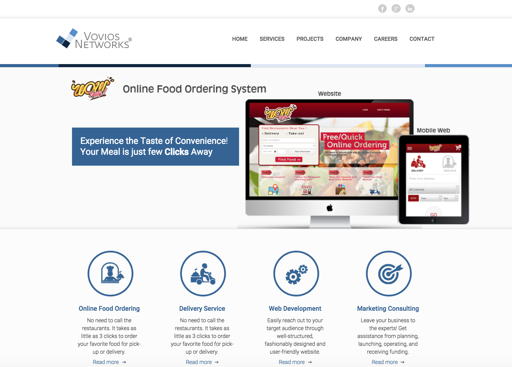 Vovios Networks Corporation Website